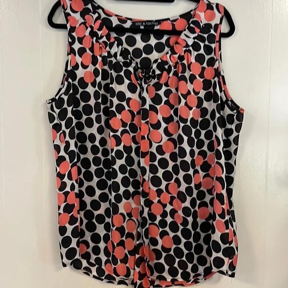 Zac & Rachel Sleeveless Blouse SzL - Picture 1 of 6
